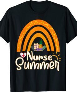 Fathers Day Nurse Life Hello Summer Last Day Of School Tee Shirt