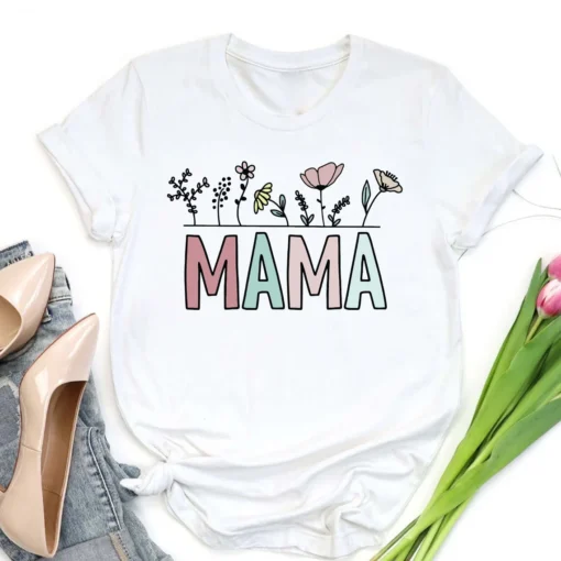 Floral Mom Mothers Day Tee Shirt