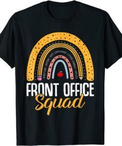 Front Office Squad Rainbow Leopard School Teacher Officer Tee Shirt