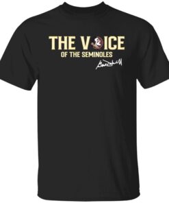 Garnet And Gold Merch Gene Deckerhoff The Voice Of The Seminoles Tee Shirt