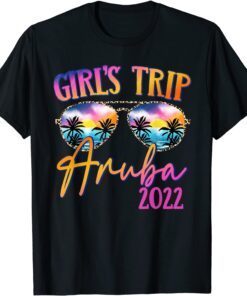 Girls Trip Aruba 2022 Sunglasses Summer Matching Group Tee Shirt