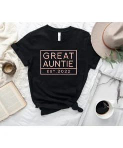 Great Auntie Est. 2022 Mother's Day Tee Shirt