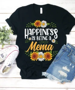 Happiness Is Being A Mema Mother's Day Tee Shirt