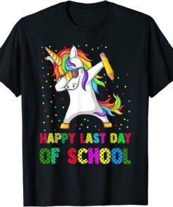 Happy Last Day Of School 2022 Teacher Student Cute Unicorn Classic T-Shirt