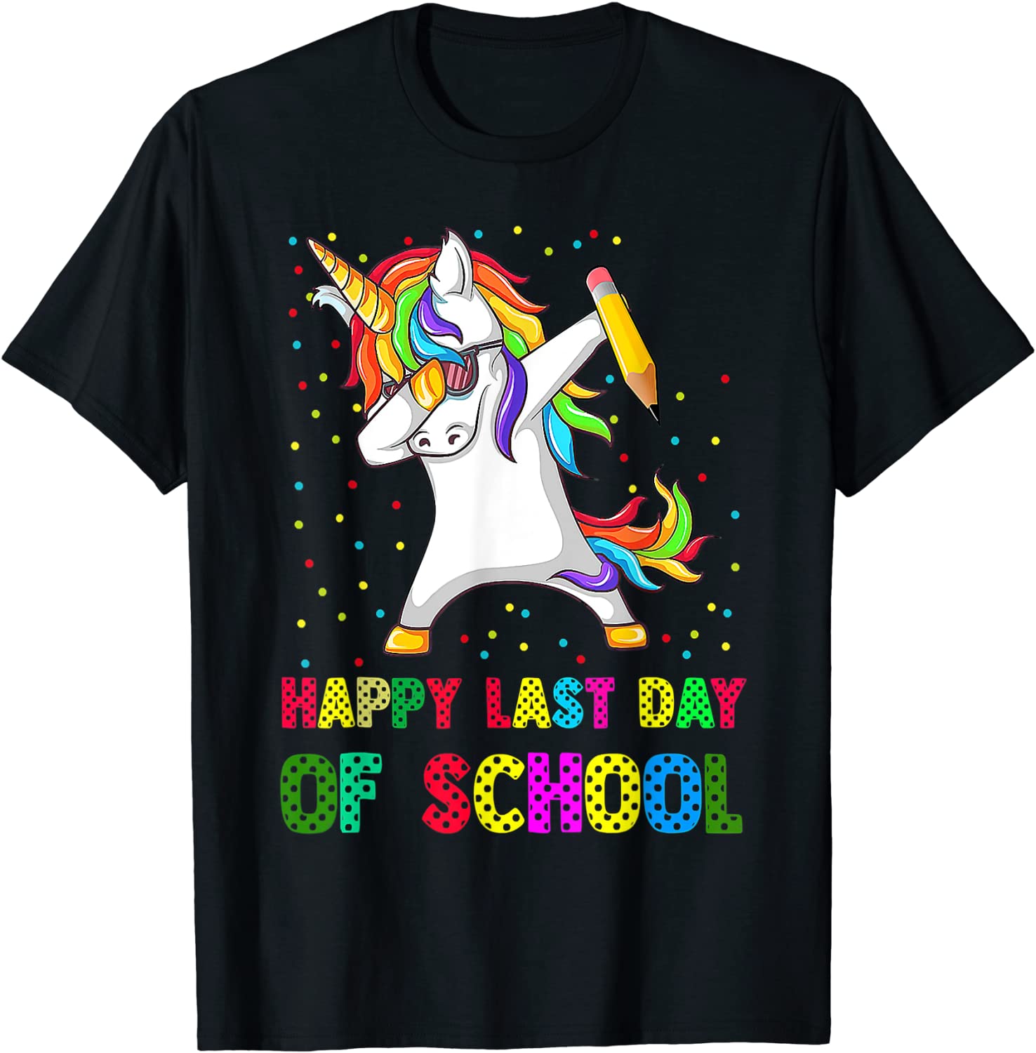 Happy Last Day Of School 2022 Teacher Student Cute Unicorn Classic T-Shirt Happy Last Day Of School 2022 Teacher Student Cute Unicorn Classic T-Shirt
