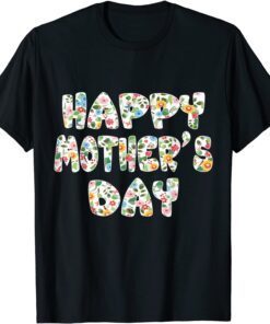 Happy Mother's Day 2022 Cute Floral Grandma Tee Shirt