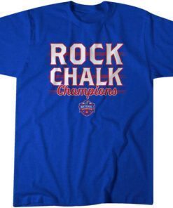 Kansas Basketball Rock Chalk Champions Tee Shirt