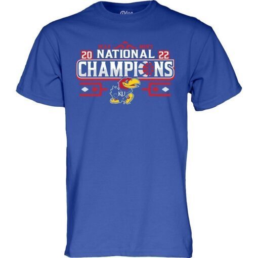 Kansas Jayhawks 2022 Basketball National Champions Bracket Tee Shirt