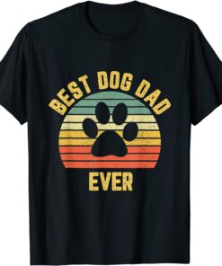 Mens Vintage Dog Dad Cool Father's Day Tee Shirt