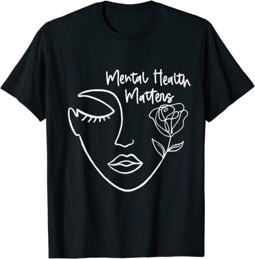 Mental Health Matters Human Brain Illness Awareness Women Tee Shirt