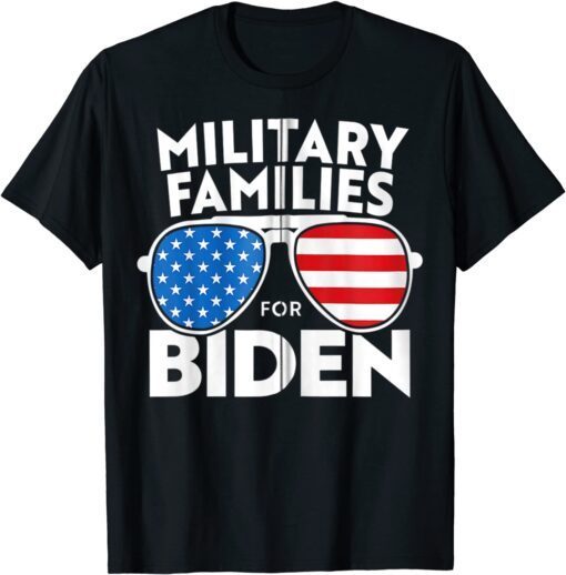 Military Families for Biden Uncle Joe Aviator Vote Tee Shirt