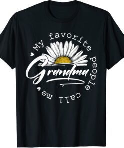 My Favorite People Call Me Grandma Women Sunflower Grandma T-Shirt