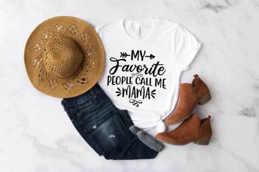My Favorite People Call Me Mama Mother's Day Tee Shirt