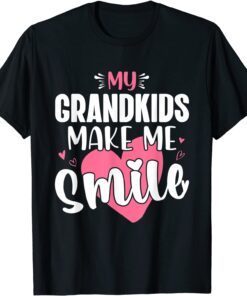 My Grandkids Make Me Smile Grandmother Tee Shirt
