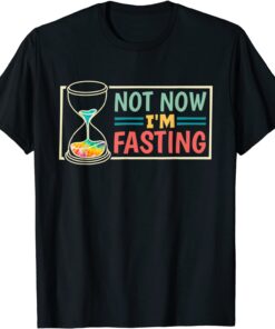 Not Now I'M Fasting,Ramadan Fasting And Weight Loss Retro T-Shirt