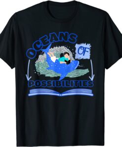 Oceans Of Possibilities Summer Reading Read Book On Dolphin T-Shirt