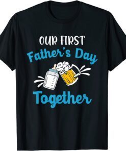 Our First Father's Day Together Promoted To Daddy 2022 Tee Shirt