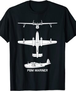 PBM Mariner American WW2 Patrol Bomber Flying Boat Tee Shirt