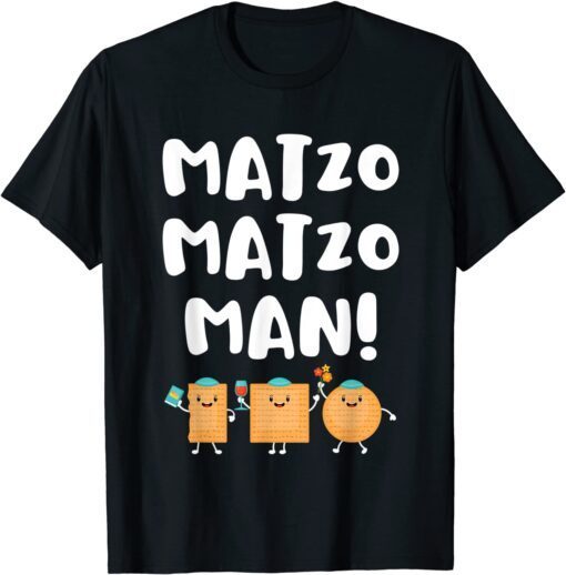 Passover Matzo Matzo Man Jewish Seder Family Tee Shirt