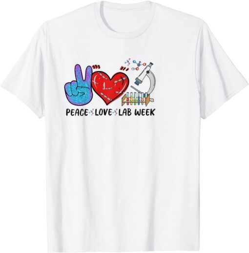 Peach Love Lab Week Technologist Tee Shirt