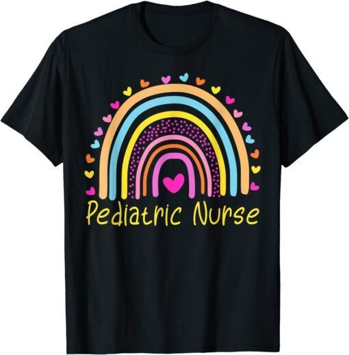 Pediatric Nurse Rainbow Nurse Week 2022 Tee Shirt