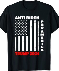 Pro America Anti Biden Flag USA Joe 4th July Tee Shirt