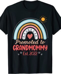 Promoted to Grandmommy New Mimi Granny To Be Gigi Grandma Tee Shirt