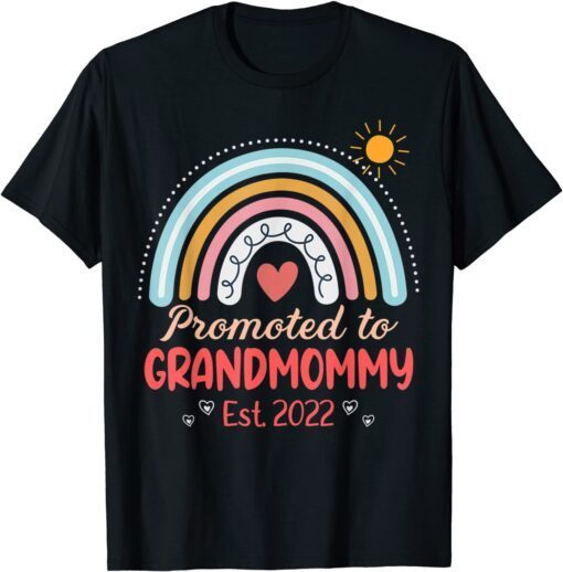 Promoted to Grandmommy New Mimi Granny To Be Gigi Grandma Tee Shirt