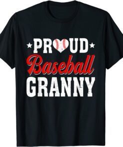 Proud Baseball Granny Sport Lover Mothers Day Tee Shirt