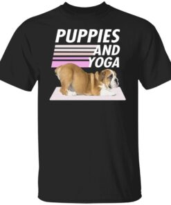 Puppies And Yoga Tee Shirt