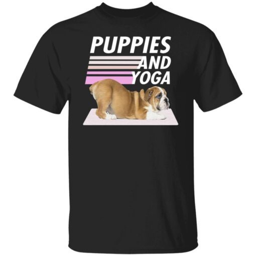 Puppies And Yoga Tee Shirt