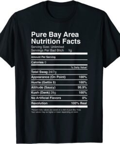 Pure Bay Area Nutrition Facts Northern California Hyphy Tee Shirt