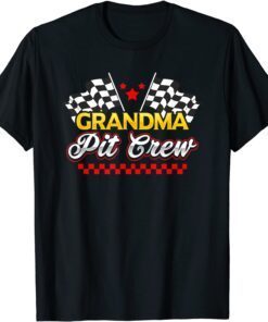 Race Car Birthday Party Racing Family Grandma Pit Crew Tee Shirt