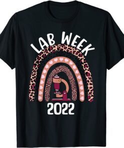 Rainbow Lab Week 2022 Medical Laboratory Science Tech Design Tee Shirt