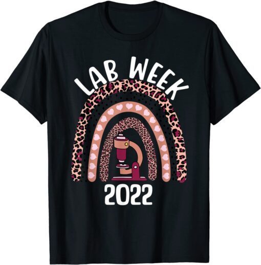 Rainbow Lab Week 2022 Medical Laboratory Science Tech Design Tee Shirt