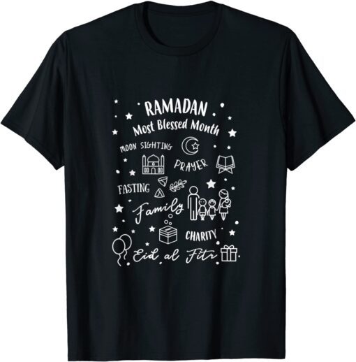 Ramadan Blessed Month Muslim Islamic Ramadhan Eid al Fitr Tee Shirt