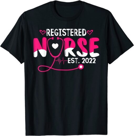 Registered Nurse Est 2022 Graduation Nursing Grad Student T-Shirt