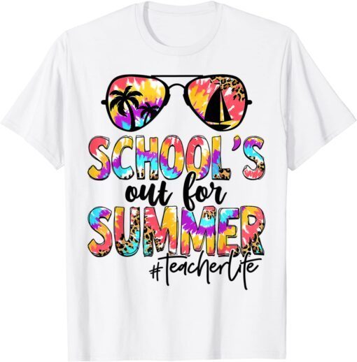 Retro Last Day Of School Schools Out For Summer Teacher Life Tee Shirt