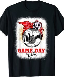 Soccer Mom Bleached Bun Mothers Day Soccer Mom Game Day Vibe T-Shirt