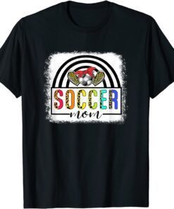 Soccer Mom Rainbow Leopard Soccer Mom Mothers Day 2022 T-Shirt