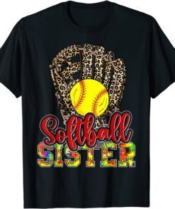 Softball Sister Mother's Day Softball Mom Life Tee Shirt