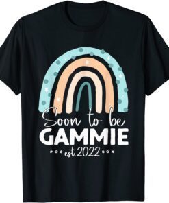 Soon To Be Gammie Est 2022 Rainbow Mother's Day Tee Shirt