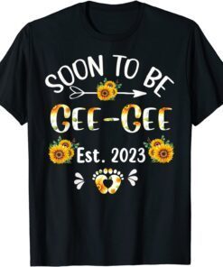 Soon To Be Gee-Gee 2023 Sunflower Mother's Day Tee Shirt