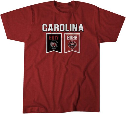 South Carolina Championship Banners Tee Shirt