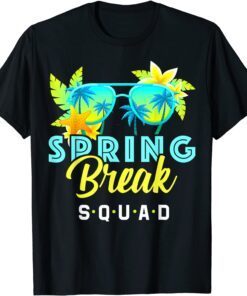 Spring Break Squad Retro Holiday Vacation Family Matching Tee Shirt