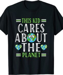 This Kid Cares Planet Save World Hour Earth Day Tee Shirt