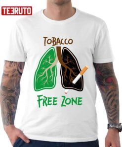 Tobacco Free Zone Antismoke Tee Shirt