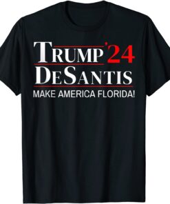 Trump DeSantis 2024 Make America Florida Republican Vintage Tee Shirt