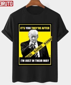 Trump Its You Theyre After Im Just In Their Way Trump Pointing Tee shirt