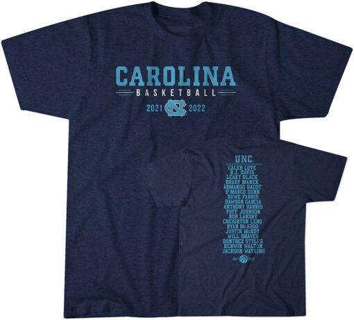 UNC Basketball 2021-22 Shirt